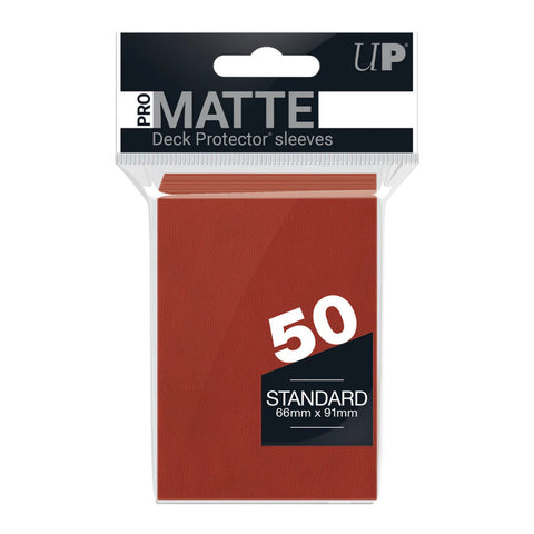 Ultra Pro: UP82650 PRO-Matte 50ct Standard Deck Protector sleeves: Red