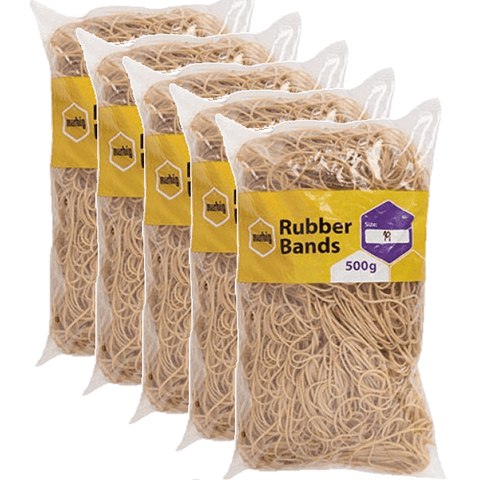 Marbig Rubber Bands Size No.19 500g Pack of 5 Bulk
