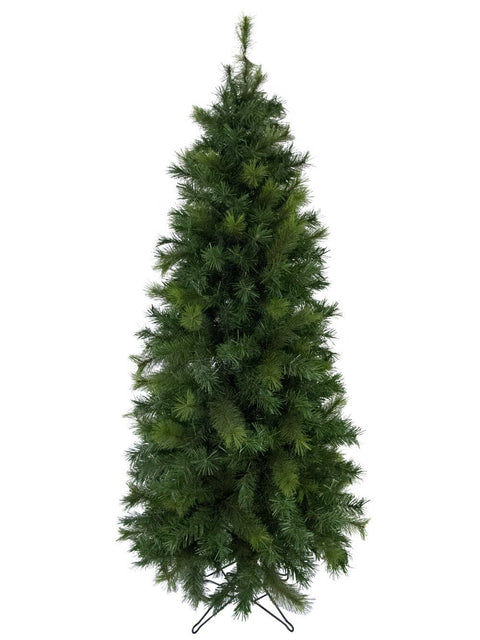 Christmas Warehouse - TREESM23 2.3m Slimline Artificial Christmas Tree | 826 Tips & Hinged Branches Green