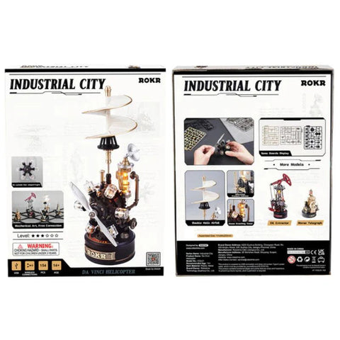 Robotime Industrial City Da Vinci Helicopter