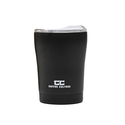 Coffee Culture Stainless Steel Double Wall 350ml Travel Cup (Black)
