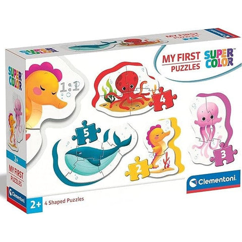 Clementoni My First Puzzles Sea Life 4 Shaped Puzzles