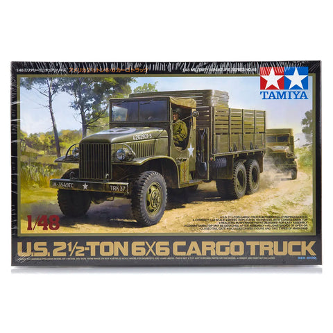 Tamiya 1/48 U.S. 2.5 Ton 6x6 Cargo Truck Scaled Plastic Model Kit