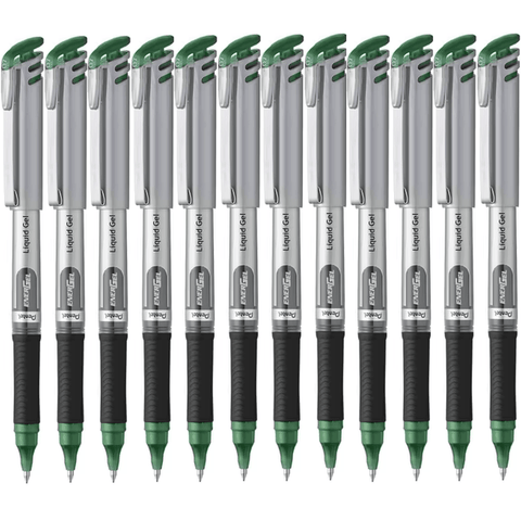 Pentel BL17 Box 12 Energel Gel Ink Pen Medium 0.7mm (Green)