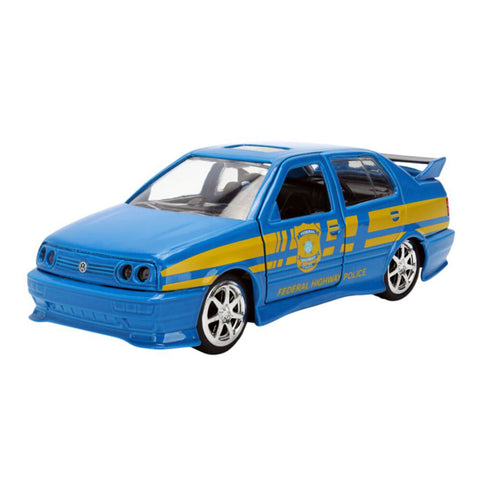 Jada 1:32 Fast & Furious 1995 Volkswagen Jetta Police Diecast Vehicle Model Toy