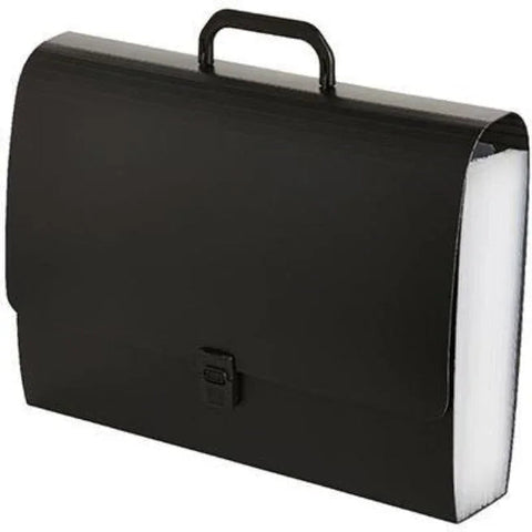 Marbig Expanding File Folder PP 26 Pocket Foolscap Black