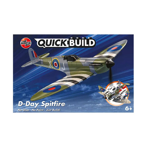 Airfix British D-Day Spitfire Fighter Quickbuild Plastic Model Kit