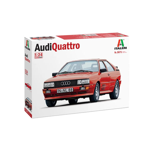 Italeri 1/24 Audi Quattro Car Scaled Plastic Model Kit
