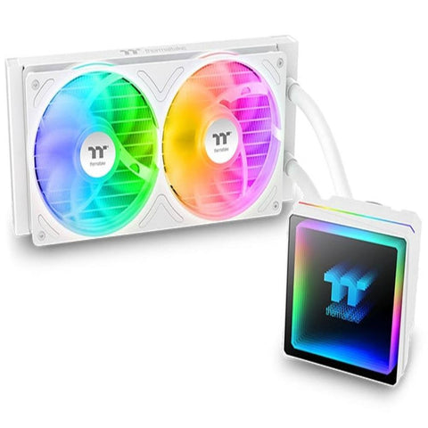 Thermaltake TH240 V3 ARGB Sync 240mm AIO Liquid CPU Cooler - Snow Edition