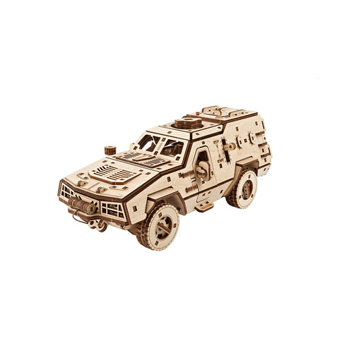 Ugears Dozor-B Combat Vehicle Mechanical 3D Wooden Puzzle Model Kit
