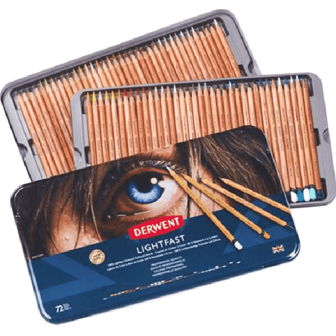 Derwent Lightfast Pencils - 72-Piece Tin Set