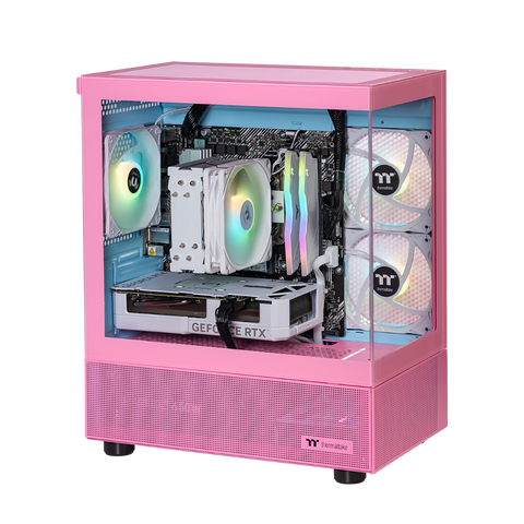 Thermaltake Horizon Prime Gaming Desktop PC (AMD 5600 / RTX 4060 / 16GB RAM) - Bubble Pink Edition
