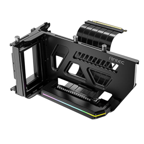 Antec RGB Adjustable Shift PCI Vertical GPU Bracket PCI-E 4.0 Riser Cable Black