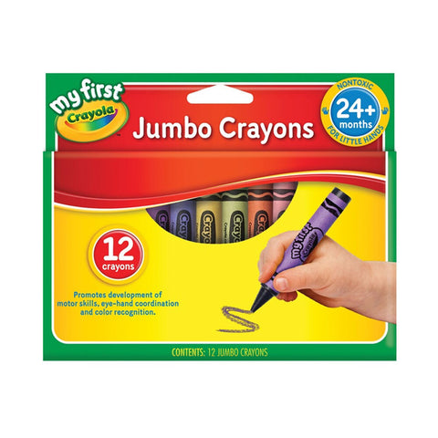 Crayola My First Non-Toxic Jumbo Crayons for Kids 2+ (12-Piece)