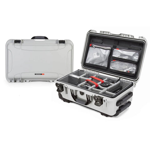 Nanuk 935 Pro Photo Kit Hard Case with Lid Organiser/Divider (Silver)