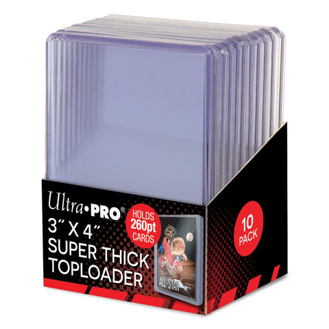 Ultra Pro: UP85238 3"x4" Super Thick 260PT Toploader 10ct