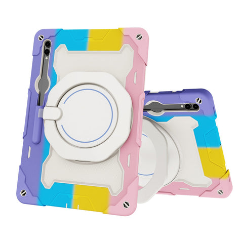 Redefine Armor Shockproof Handle Case for Samsung Galaxy Tab S8 Ultra / S9 Ultra / S10 Ultra - Pink