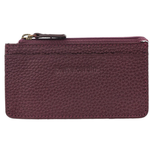 Pierre Cardin Women's Leather Coin Purse with Keyring Wallet 12.5cm Shiraz