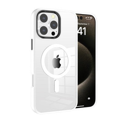 Redefine Clear Case with Metal Lens for iPhone 16 Pro - White