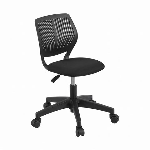 Artiss Ergonomic Office Chair Armless Study Chair Height Adjustable Black