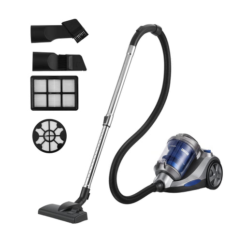 Devanti Vacuum Cleaner Bagless Canister 2000W 25kPa Powerful Suction 4L Blue