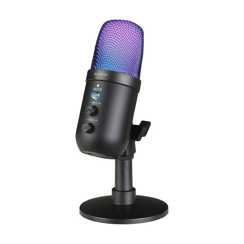 Sansai Professional Condenser USB-C Desktop Microphone With RGB Lighting