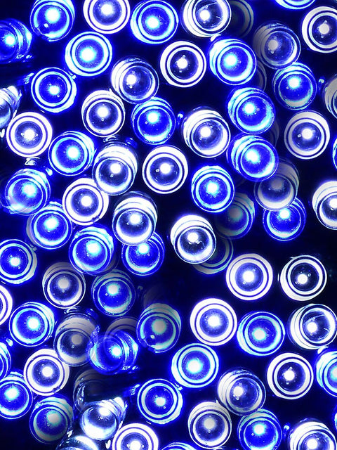 Christmas Warehouse - LITF1005 1000 Blue & Cool White LED String Fairy Lights 8 Function With Timer | 50m Cool White & Blue