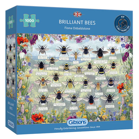 Gibsons 1000pc Brilliant Bees Puzzle