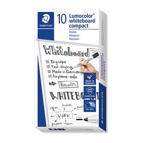 Staedtler Compact Whiteboard Marker (Black) [Box 10]