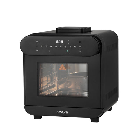 Devanti Steam Air Fryer Oven 15L with LCD Touch 1600W