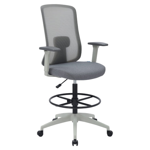 Buro Elan Drafting Chair Mesh Light Grey