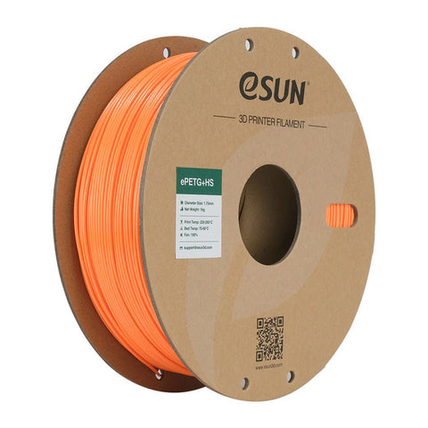 eSun PETG+HS High Speed 3D Print Filament 1.75mm 1kg - Orange