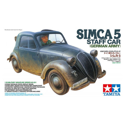 Tamiya 1/35 Simca 5 Staff Car (German Army)