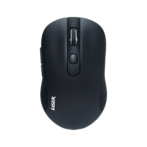 Laser Ergonomic Wireless Mouse for PC and Mac (Black)