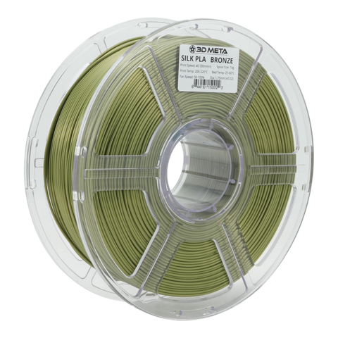 3D META Silk PLA 3D Printing Filament - Bronze
