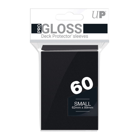 Ultra Pro: UP82964 PRO-Gloss 60ct Small Deck Protector sleeves (Black)