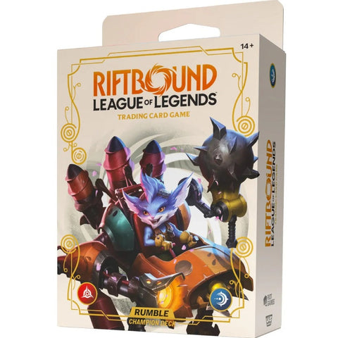 Riftbound League Of Legends TCG Spiritforged Champion Deck Rumble Cards