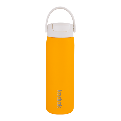 Kodiak Impact 710ml Insulated Stainless Steel Bottle with Straw Lid - Orange Burst
