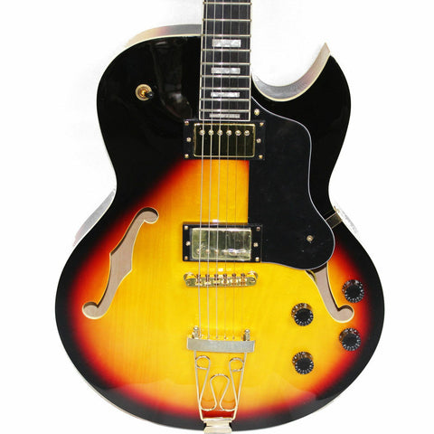 Axiom Columbia Hollow Body Guitar - Sunburst