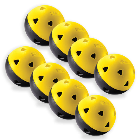 SKLZ Impact Practice Softballs Durable Pop-Back Training Balls Set 8pc