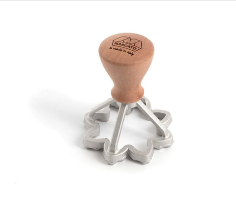 Marcato Flower Ravioli Stamp 70mm (Aluminium/Wooden Handle)