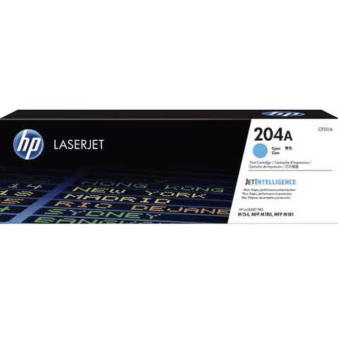 HP 204A Toner Ink Cartridge Cyan Genuine CF511A