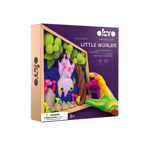 Okto Wood and Craft DIY Little Worlds 21x21cm - Bat