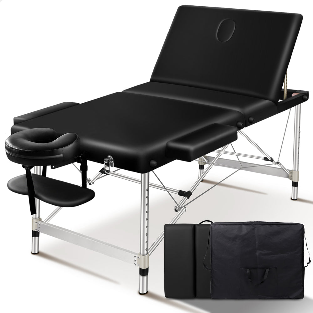 Space Frame Structure Cars ALFORDSON Massage Table 3 Fold 85cm Portable (Black) - JB Hi-Fi