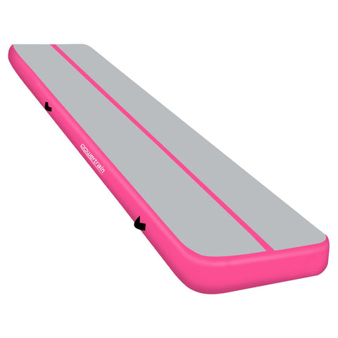 Powertrain 8m Air Track Gymnastics Mat (Grey/Pink)