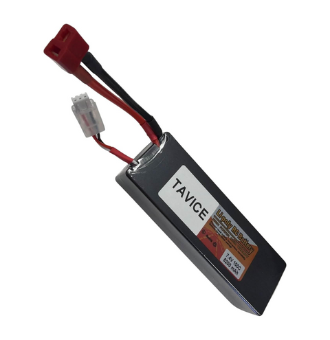 TAVICE 2S LiPo Battery 7.4V 5200mAh 100C Hard Case with T Connector Compatible with 1/8 & 1/10 RC Cars, Trucks & Vehicles