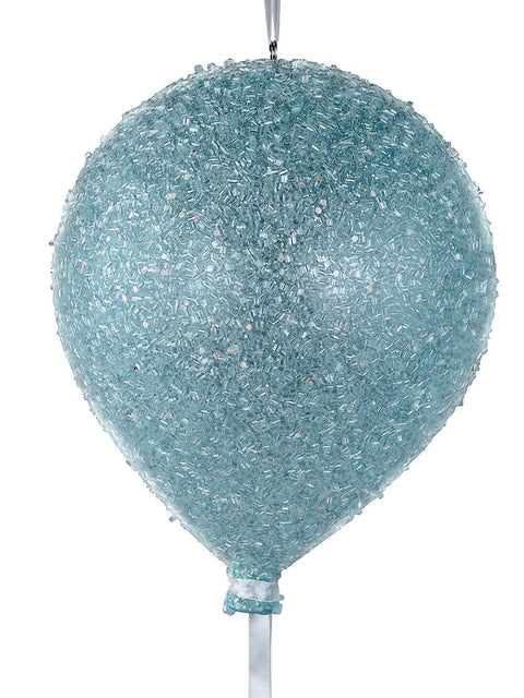 Christmas Warehouse - DECRH104 Pastel Blue Sugar Balloon Whimsical Large Display Ornament | 20cm Pastel Blue