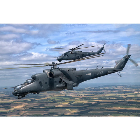 Trumpeter 1/48 Mi-24P Hind-F Helicopter Scaled Plastic Model Kit