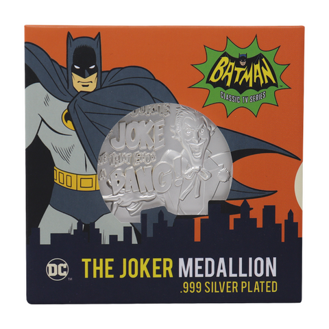 Fanattik DC Comics The Joker Limited Edition .999 Silver Plated Medallion