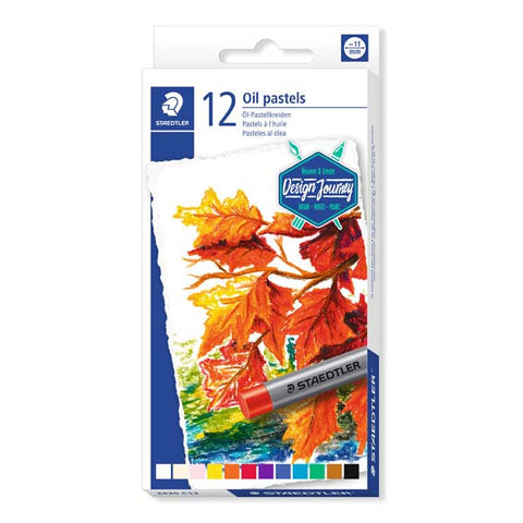 Staedtler Design Journey Oil Pastels, Assorted Colours, 12Pk